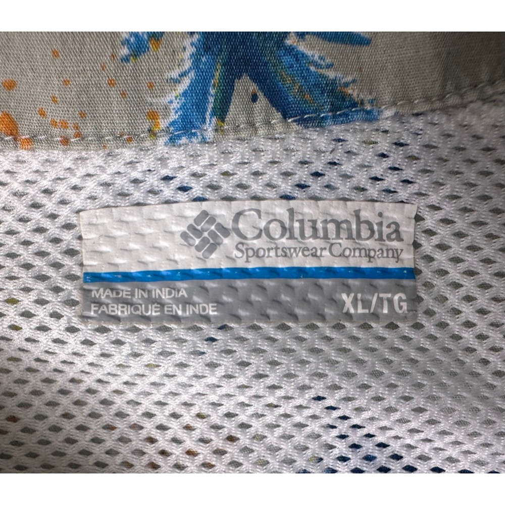 Columbia PFG Fishing Shirt Mens XL Marlin Palm Tree Button Up Casual - Picture 5 of 9